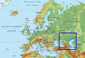 Fisica mapa de Europa em alemao