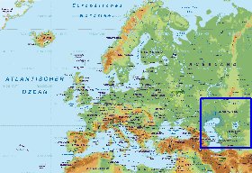 Fisica mapa de Europa em alemao