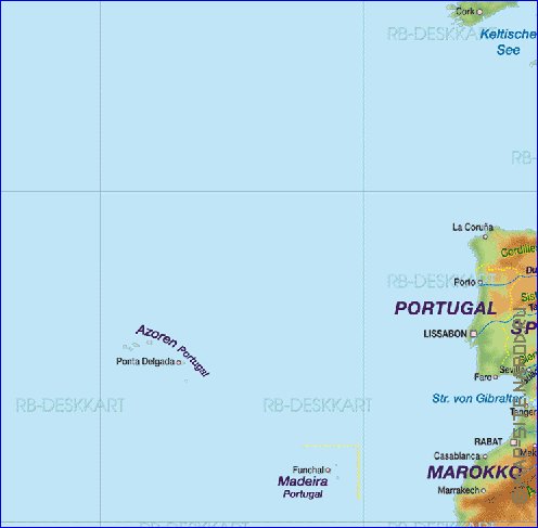 Fisica mapa de Europa em alemao