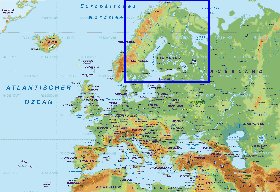 Fisica mapa de Europa em alemao