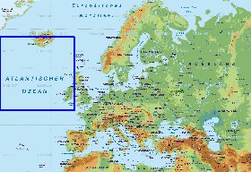 Fisica mapa de Europa em alemao