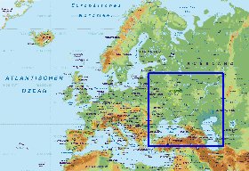 Fisica mapa de Europa em alemao