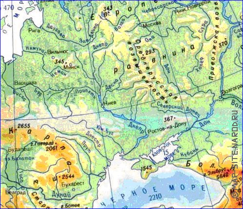 Fisica mapa de Europa