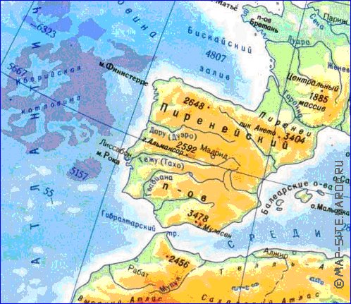 Fisica mapa de Europa