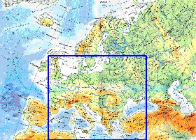 Fisica mapa de Europa