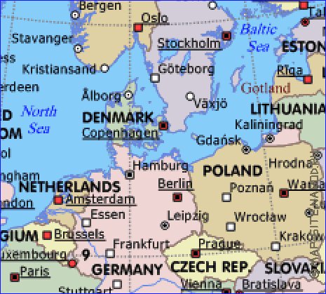 carte de Europe