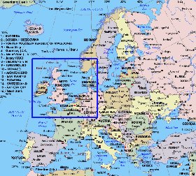 carte de Europe