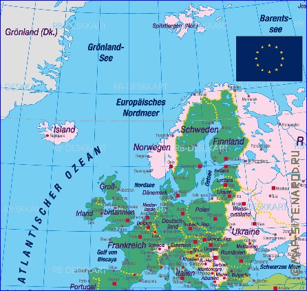 carte de Union europeenne